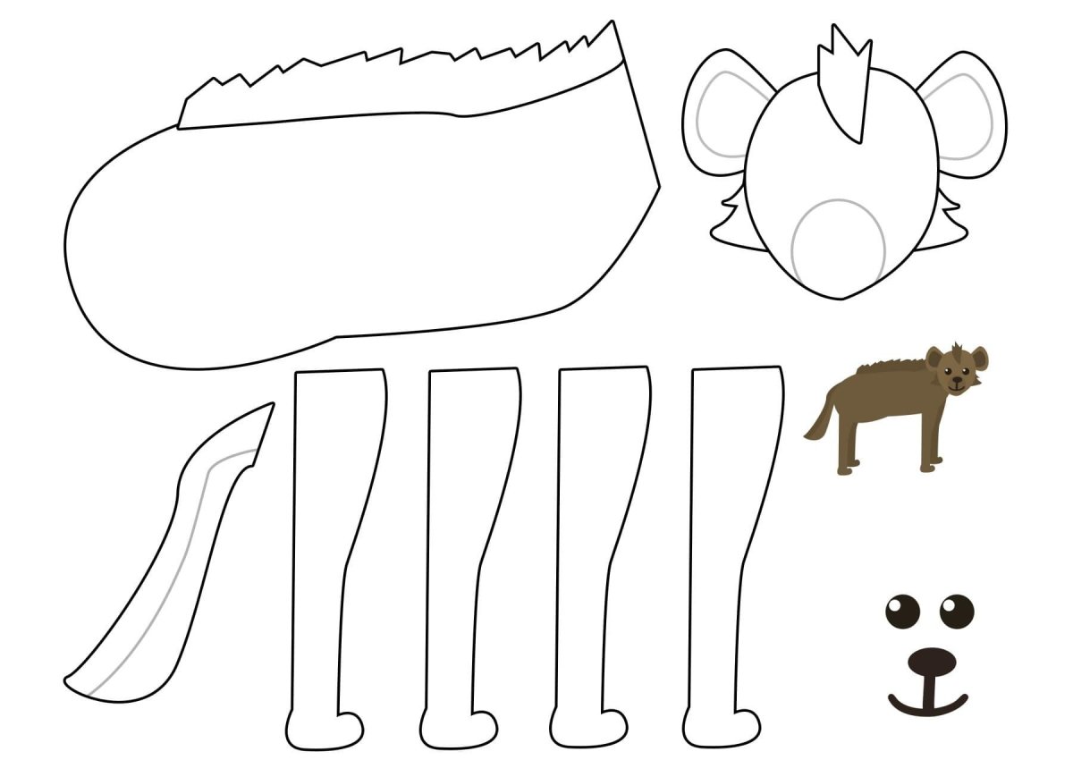 Шалон аппликации Дикие животные