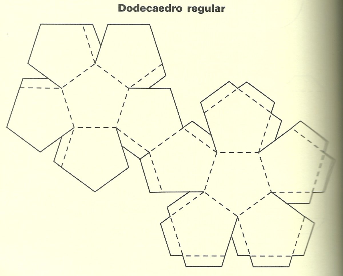 Развертка многогранника додекаэдр