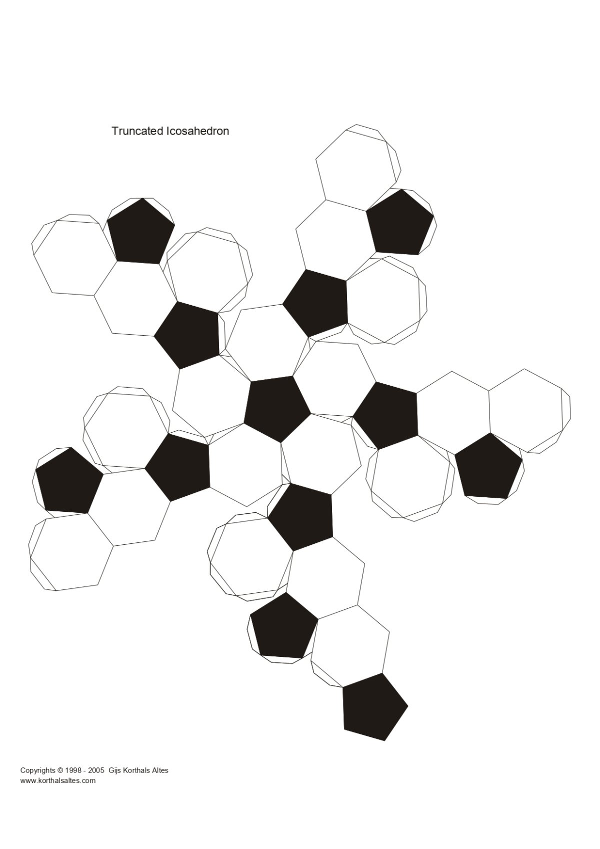 Футбольный мяч трафарет