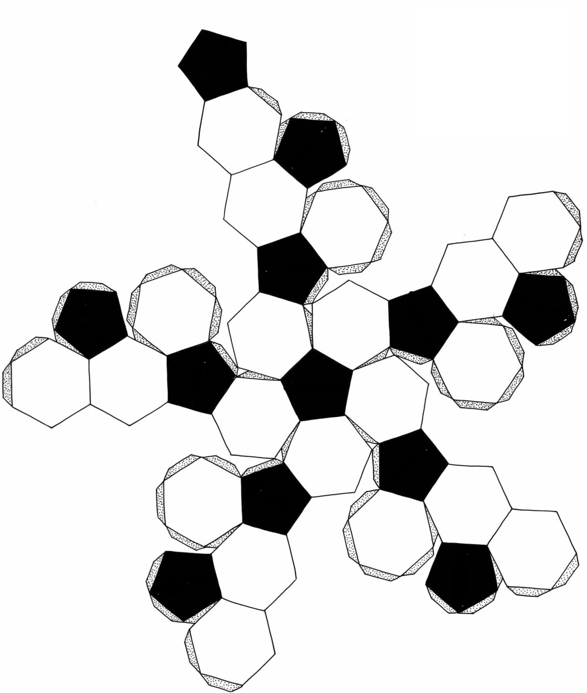 Развертка футбольного мяча