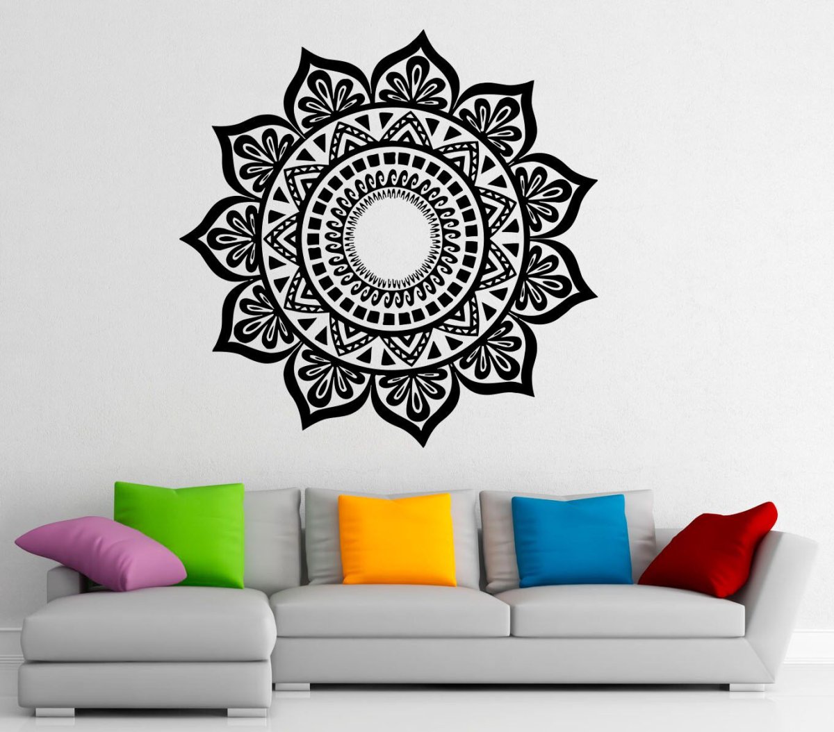 Трафарет Мандала для стены