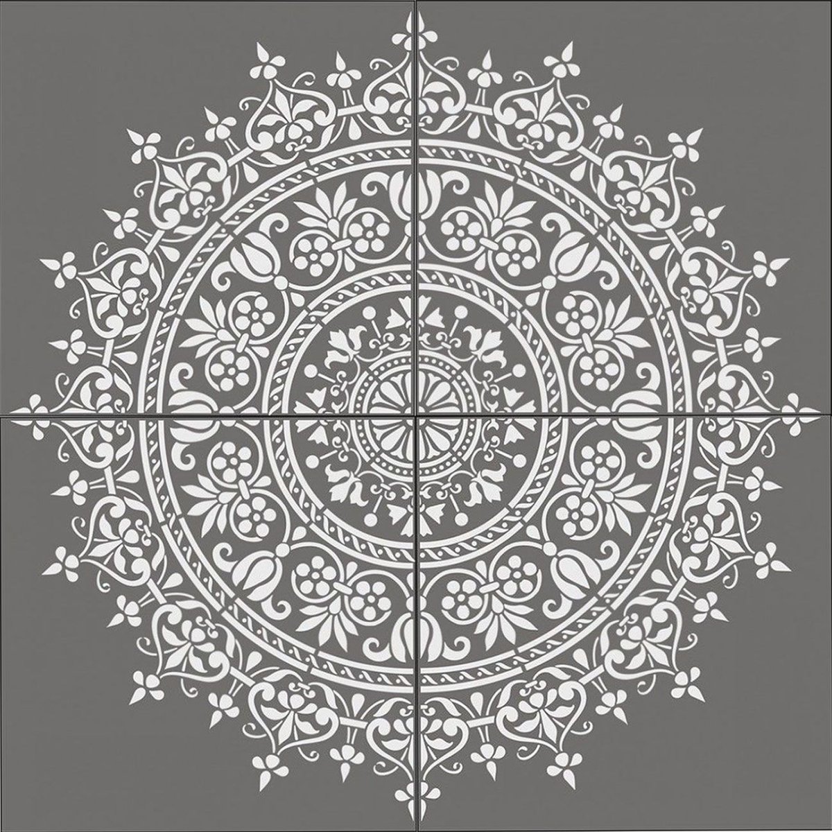 Мандала трафарет