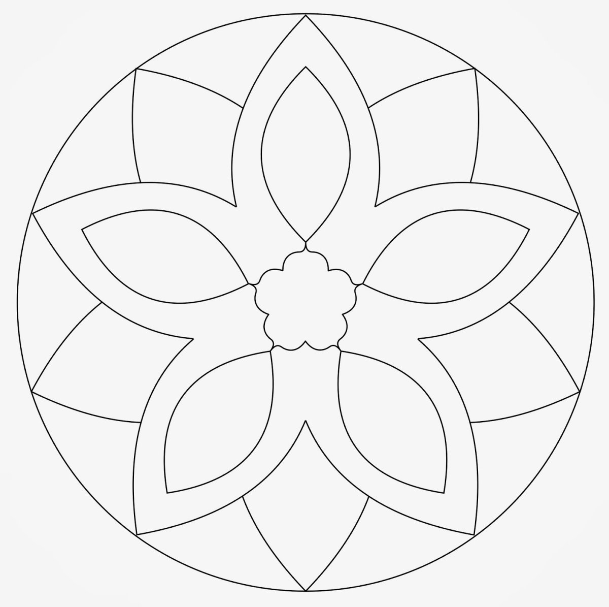 Мандала для вырезания