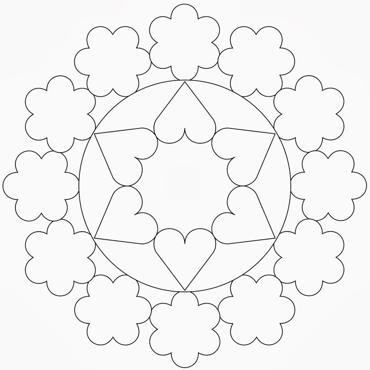 Трафарет Мандала для стены