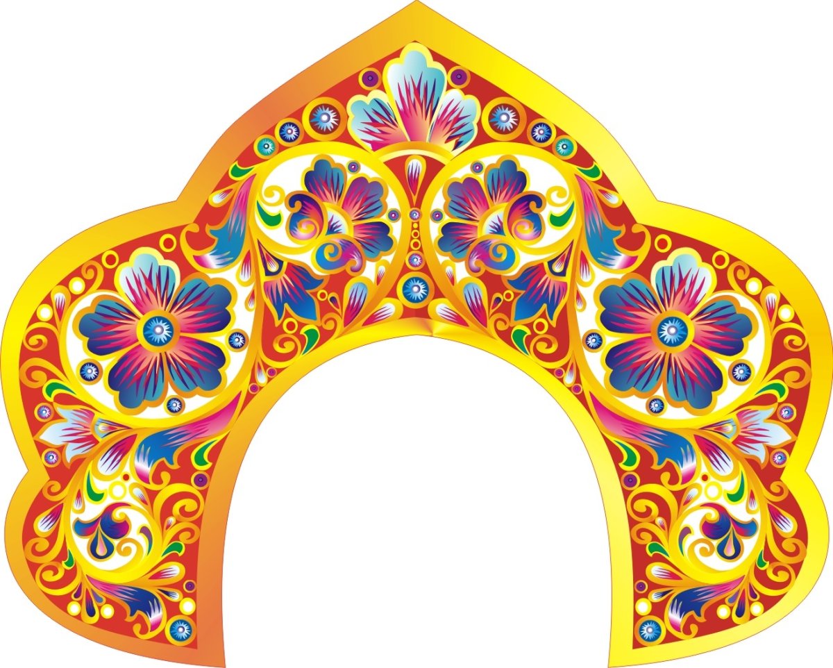 Кокошник для печати