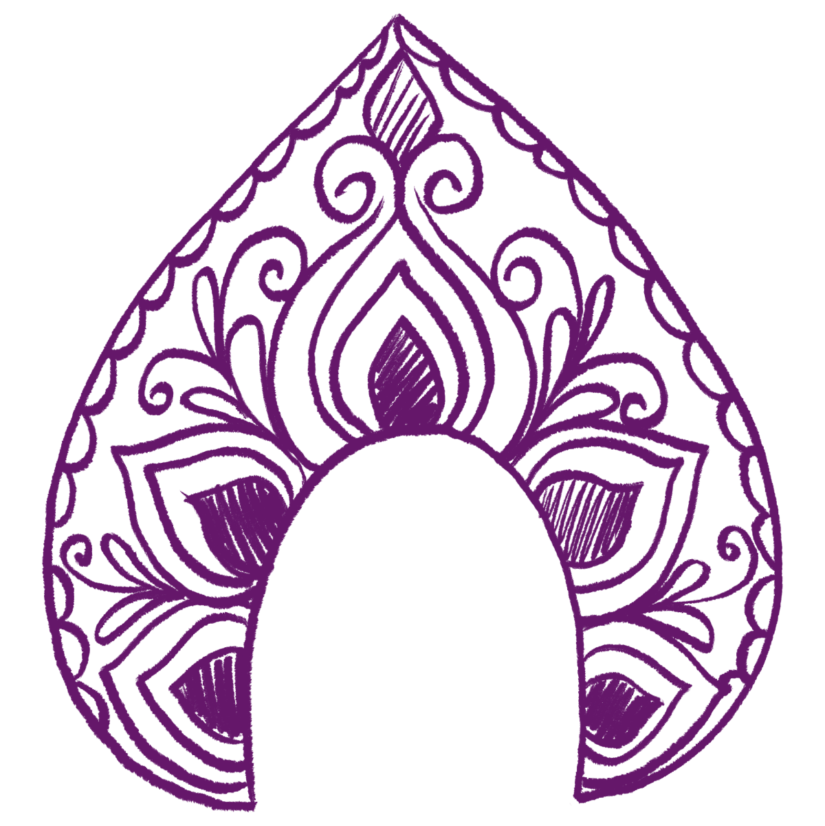 Кокошник эскиз