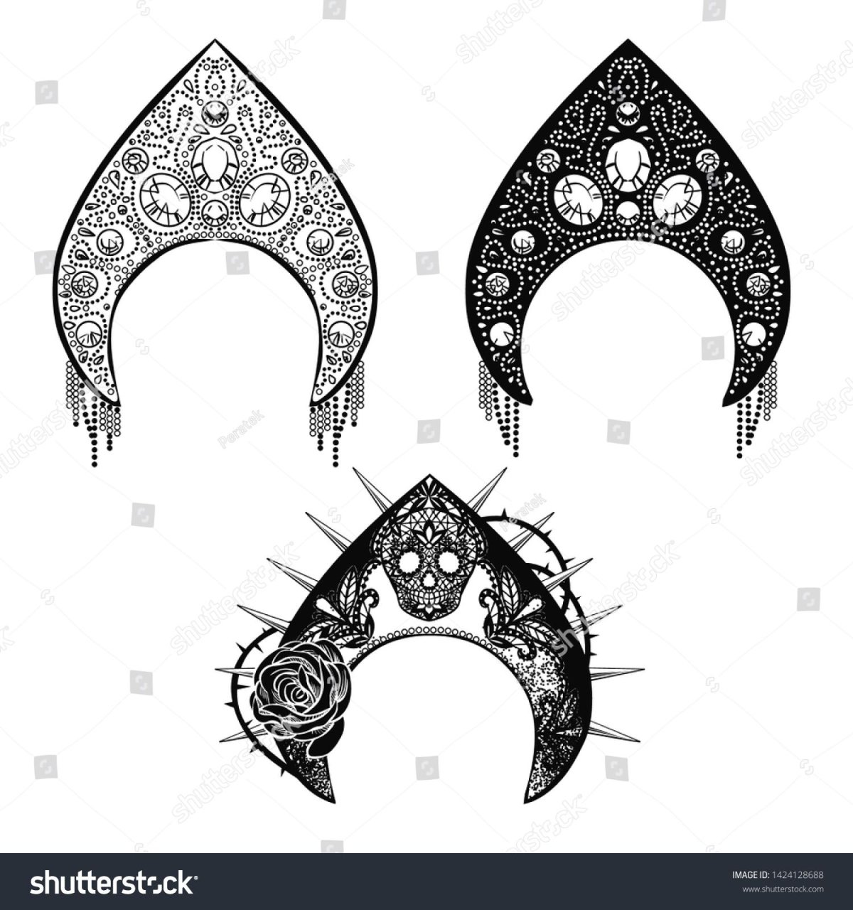 Кокошник эскиз