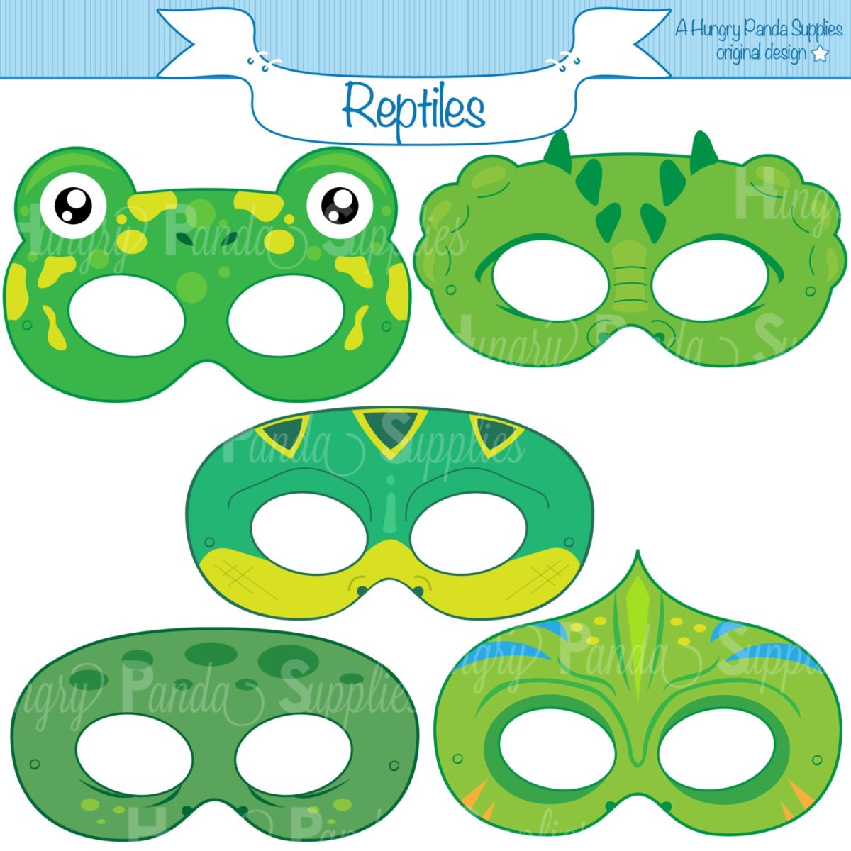 Disco Party Masks Template
