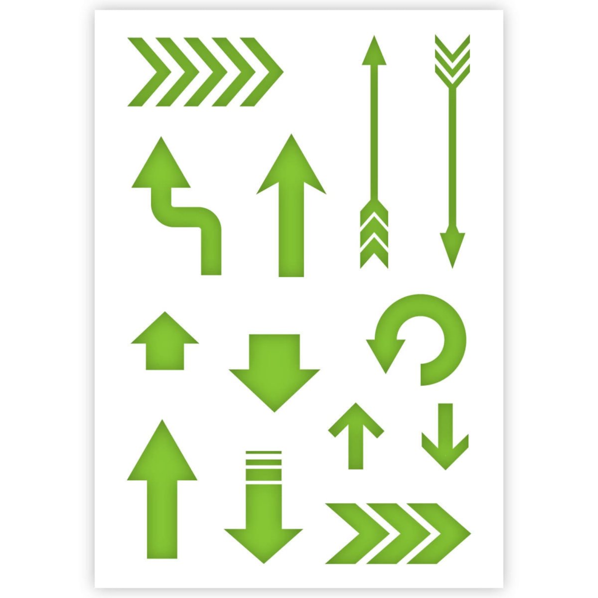 Стрелки на стены трафарет