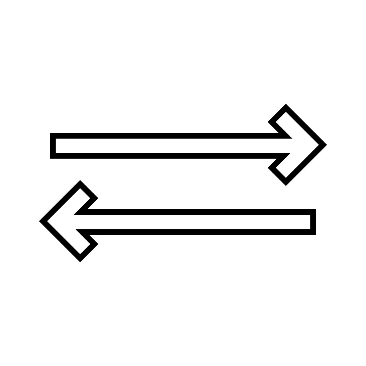 Стрелочки в разные стороны