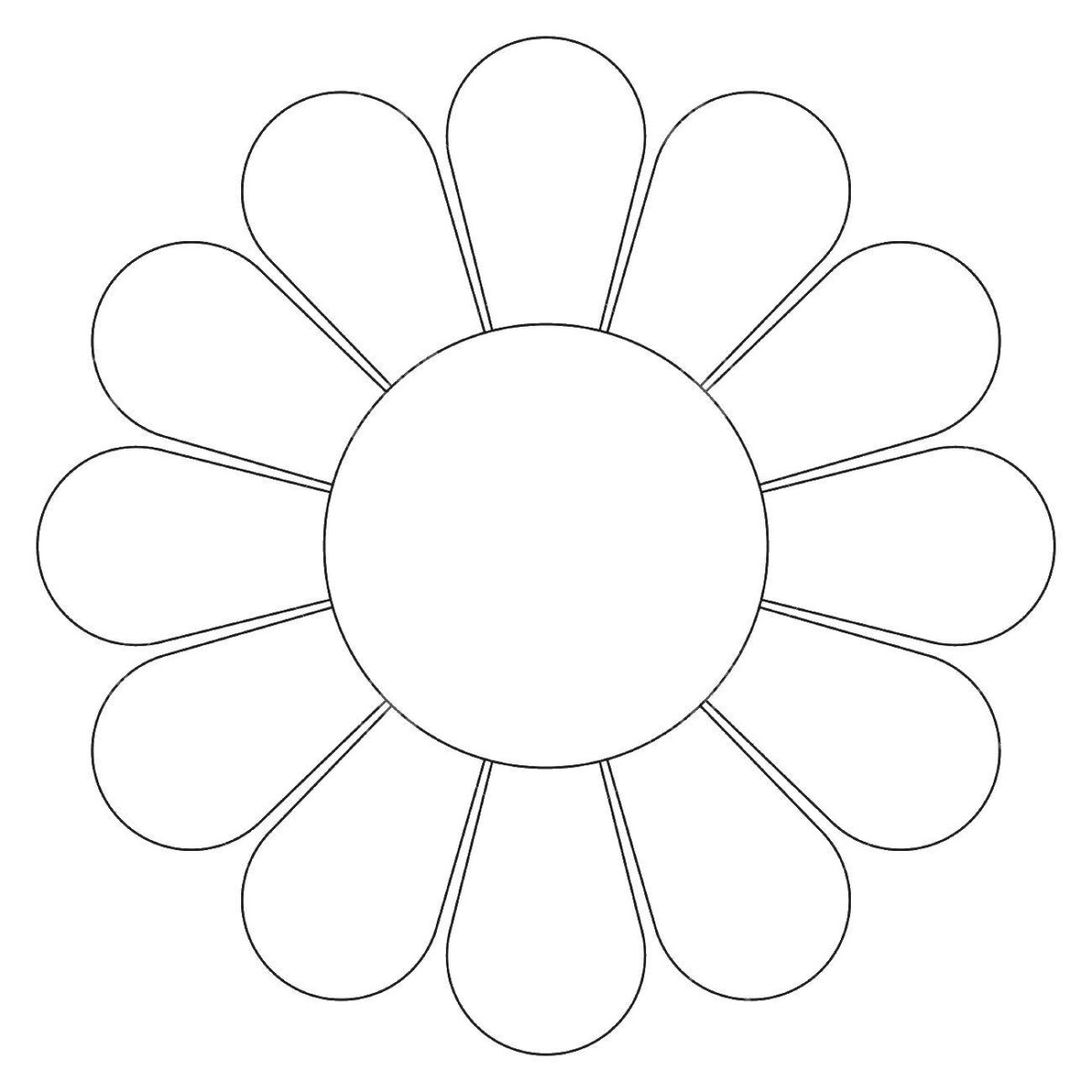 Цветы трафарет для вырезания