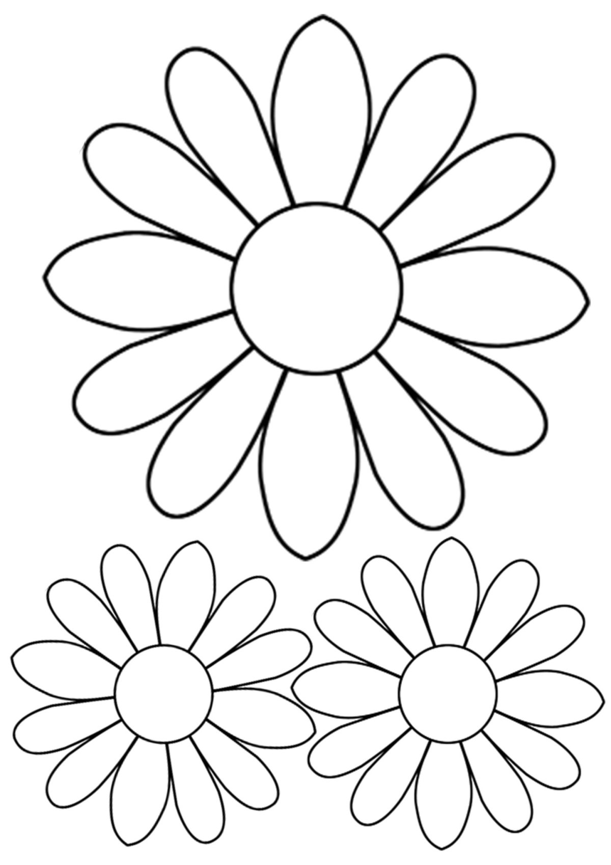 Ромашка из фетра шаблон