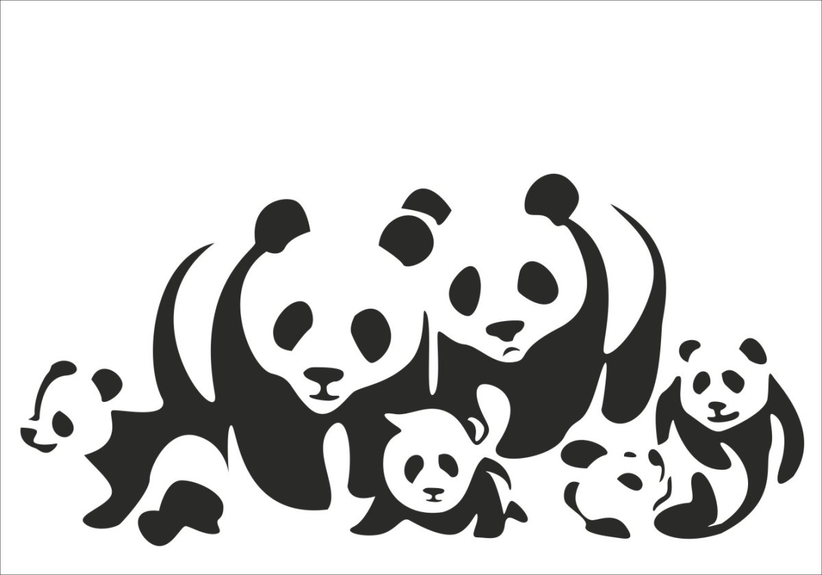 Панда рисунок легкий