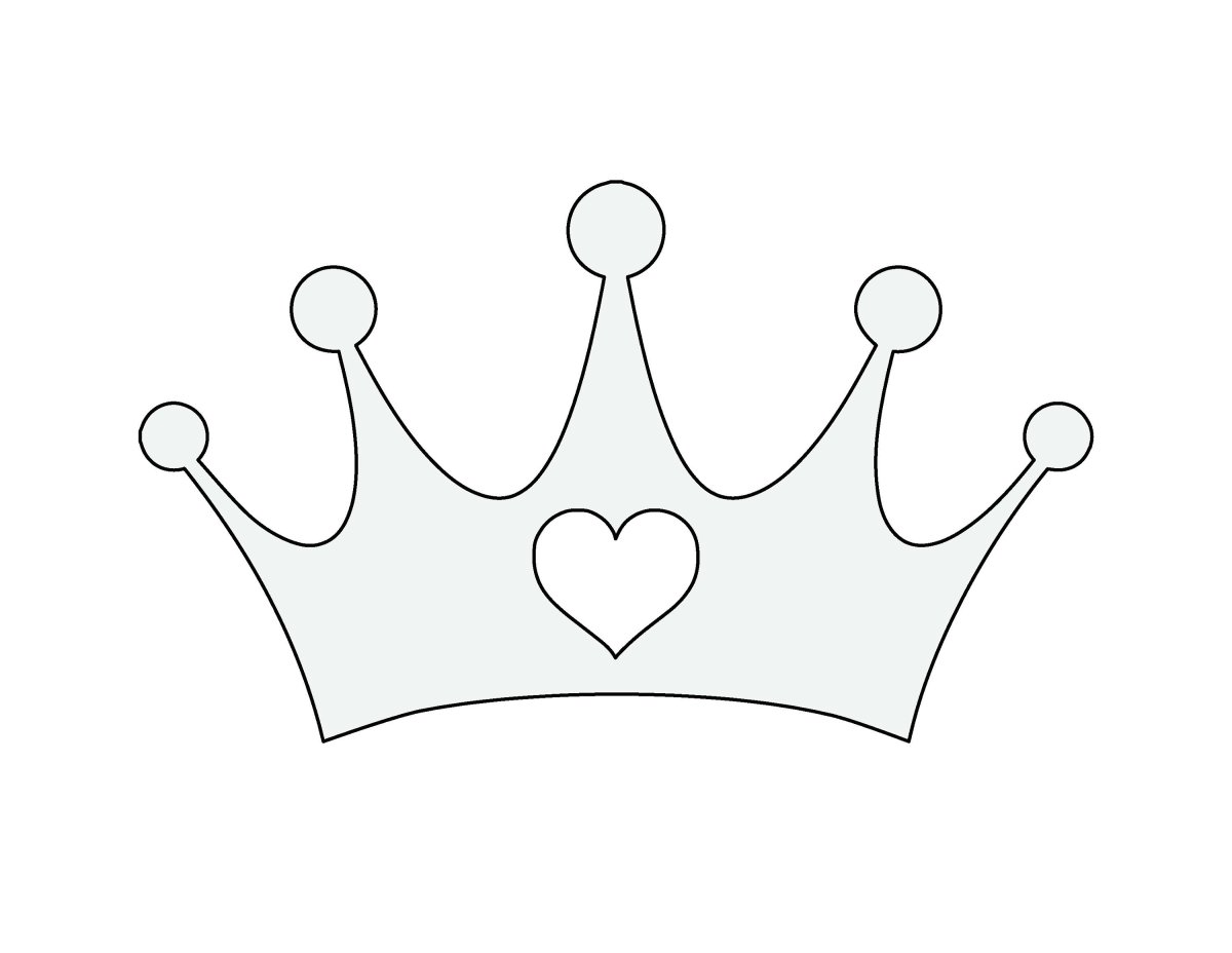 Корона трафарет