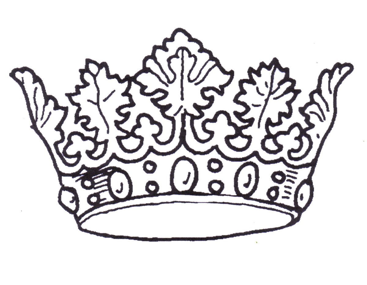 Корона раскраска