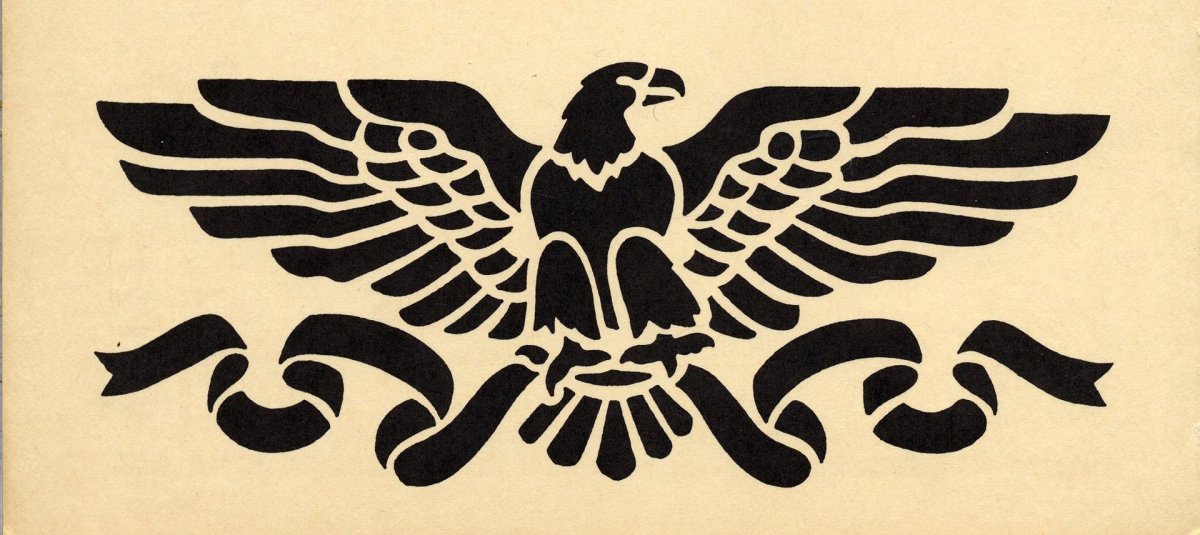 Трафарет орла для вырезания