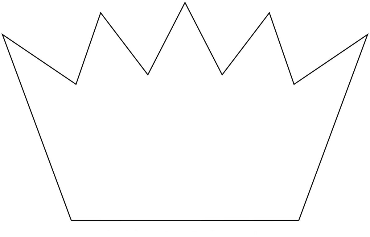 Корона трафарет для вырезания