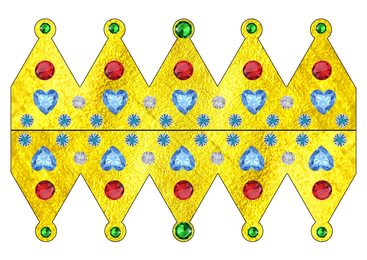 Макет короны из картона