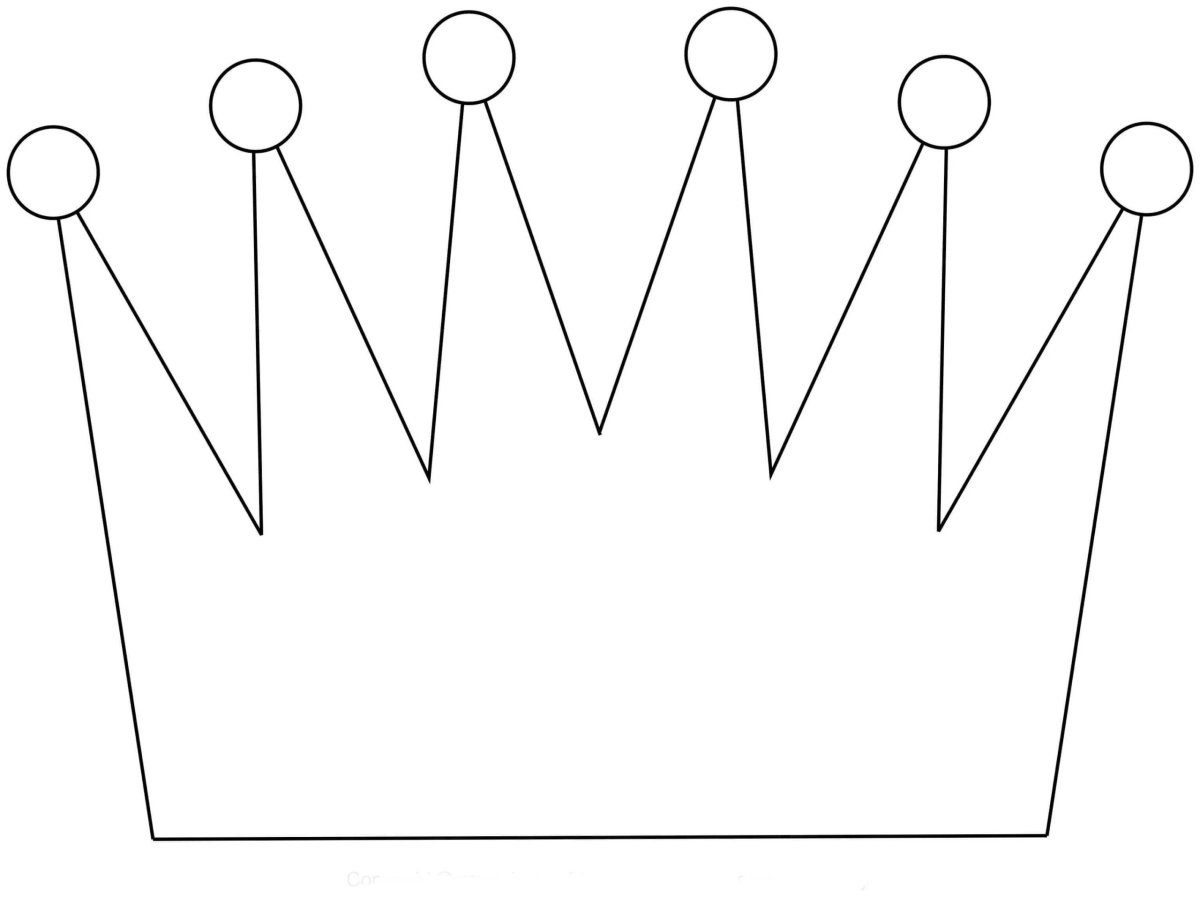 Корона трафарет