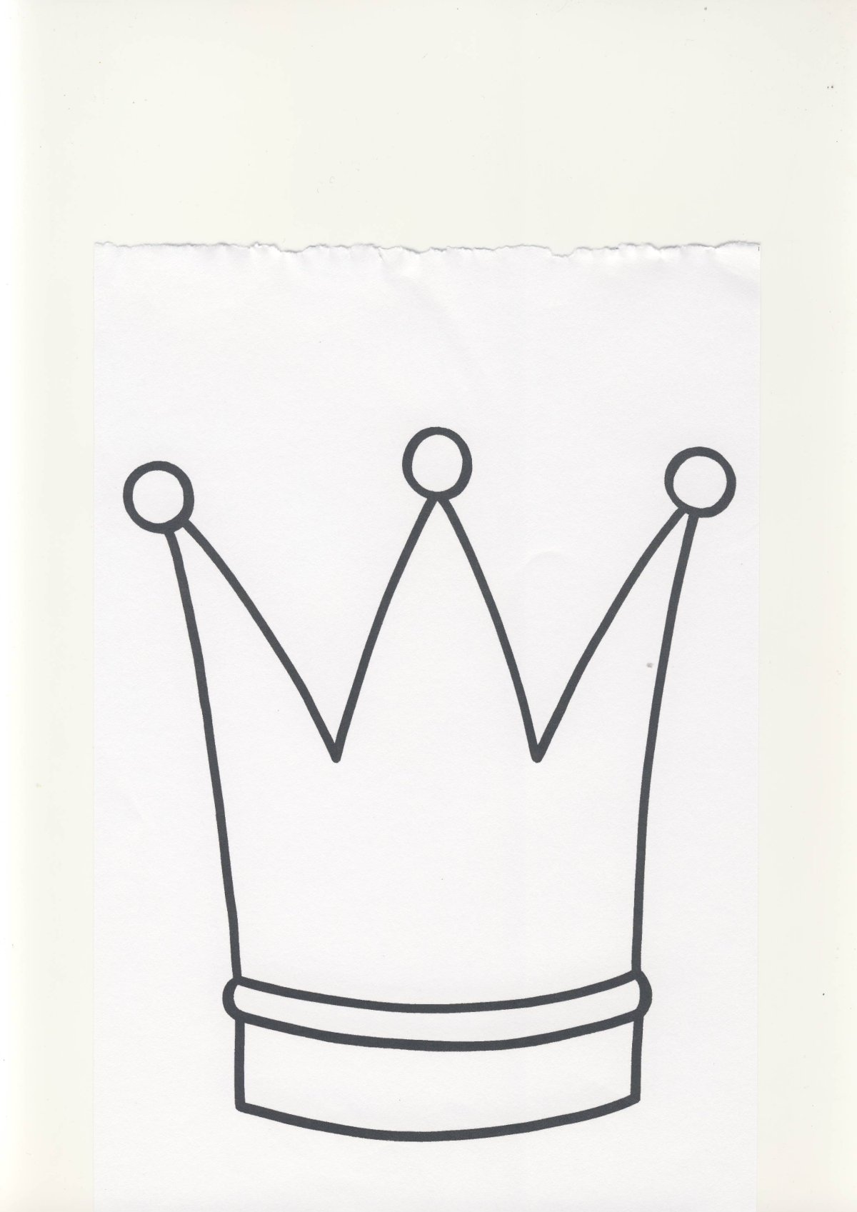 Корона трафарет