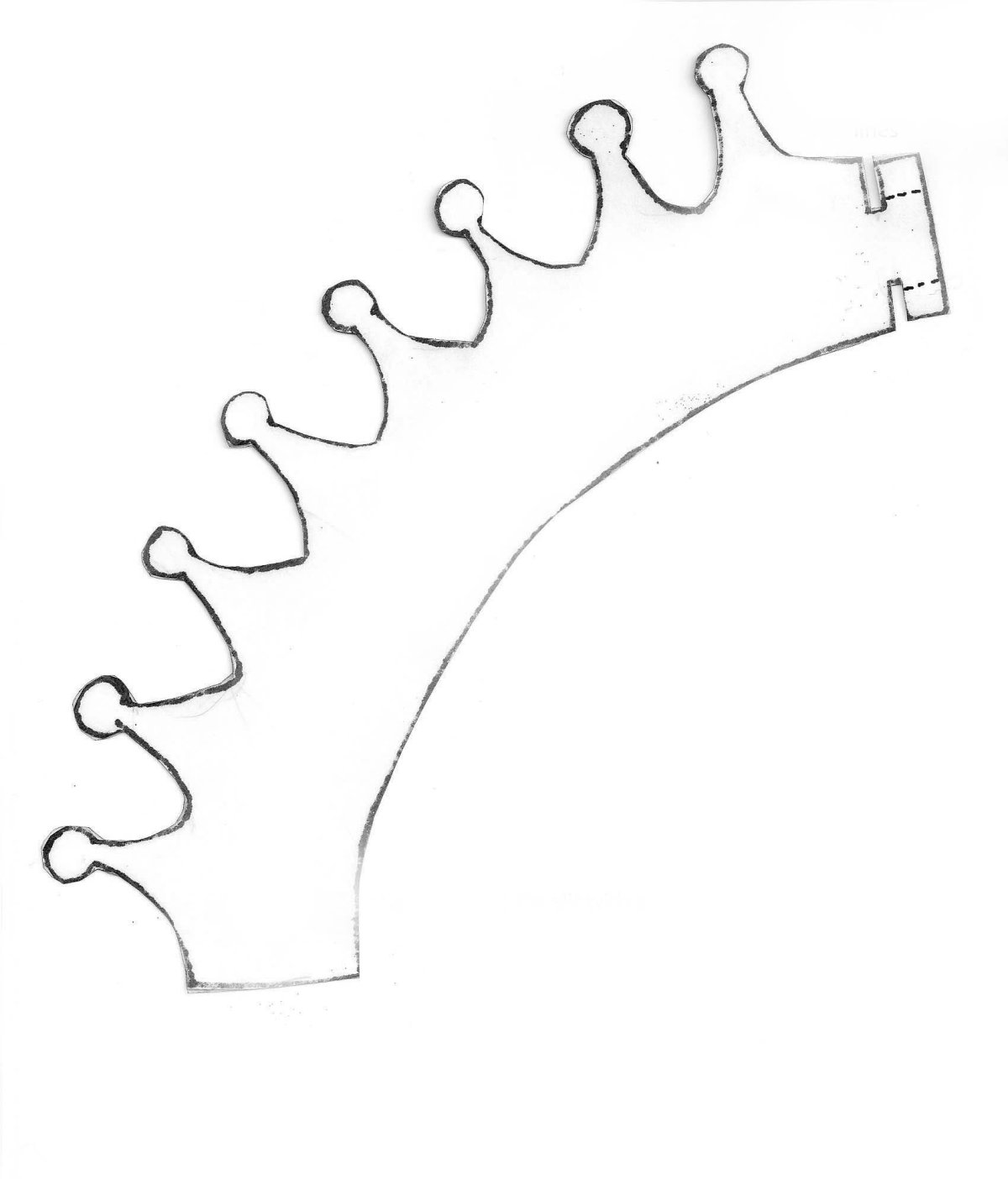 Выкройка корона на ободок из фоамирана