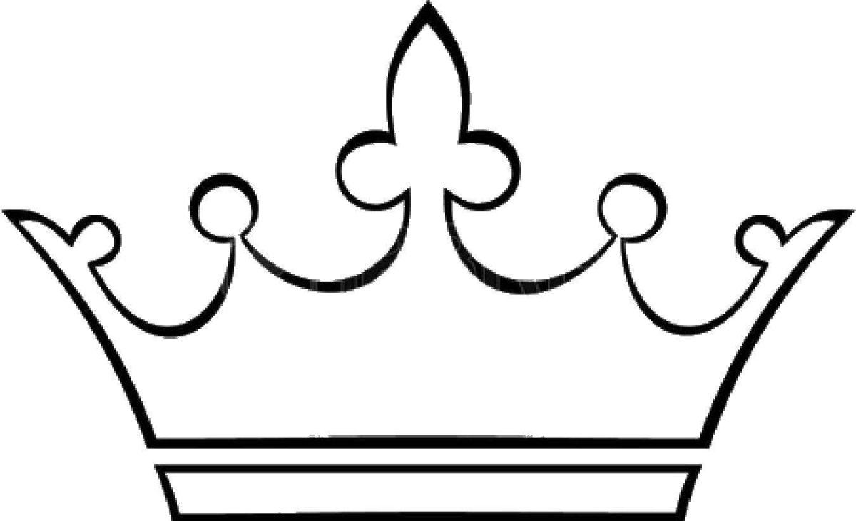 Корона трафарет для вырезания