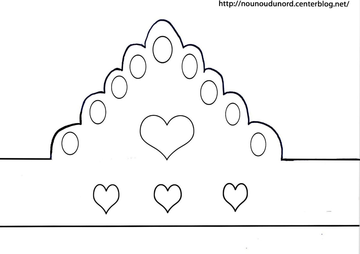 Макет короны принцессы