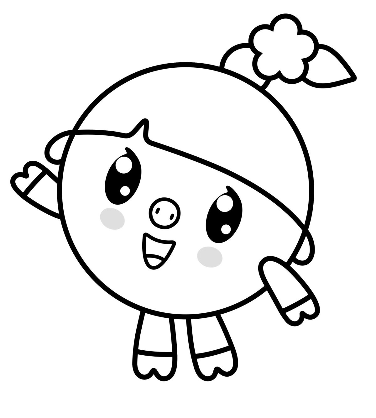 Трафарет малышарики