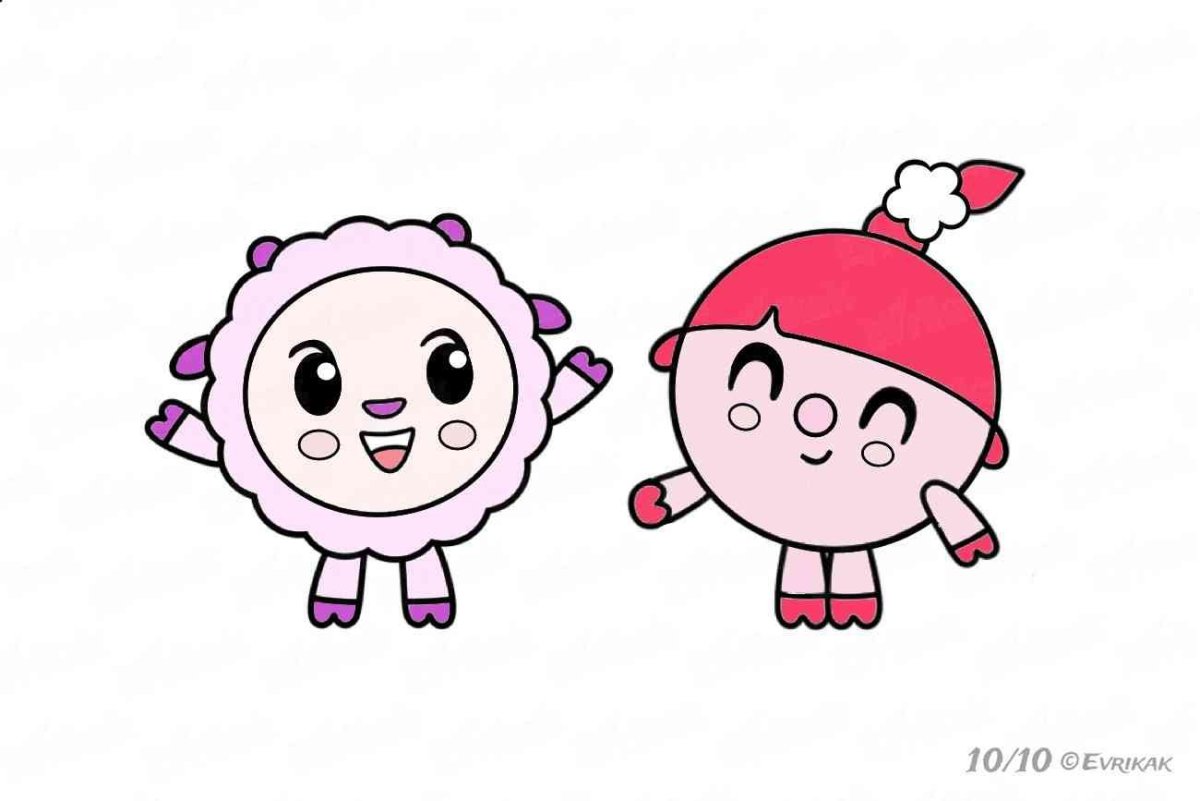 Раскраски герои мультфильмов Смешарики