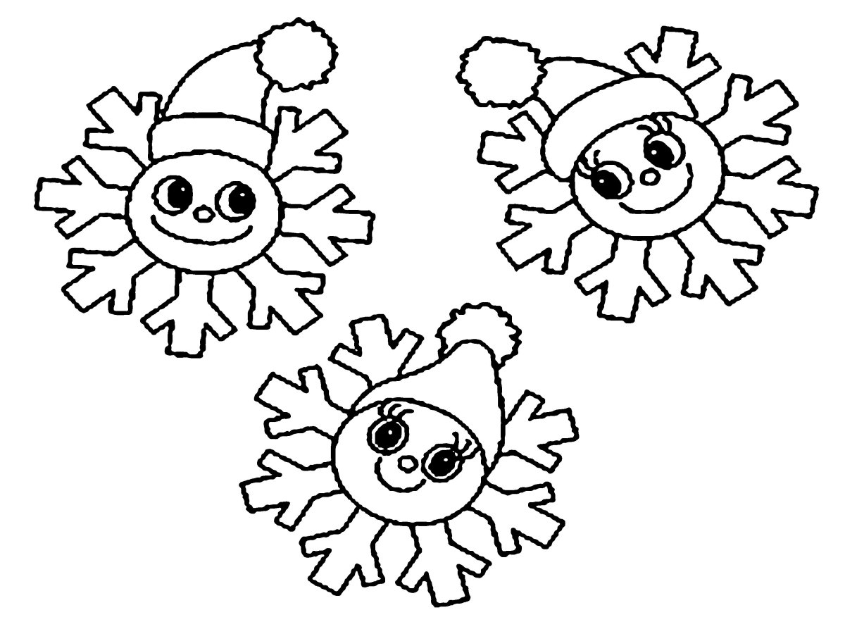 Новогодние Смешарики на окна