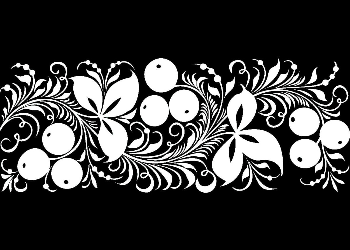 Трафареты для декора Хохлома