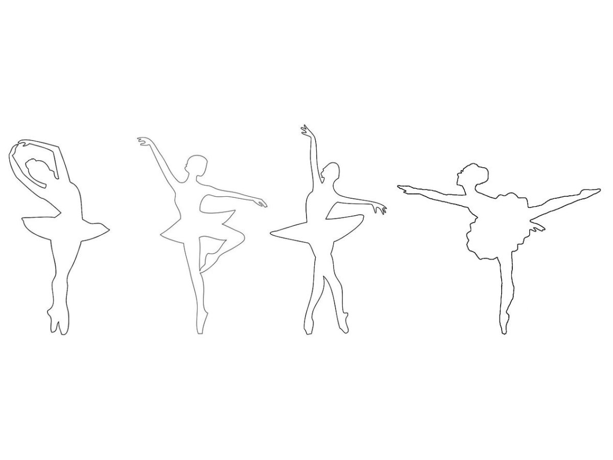 Балерина шаблон
