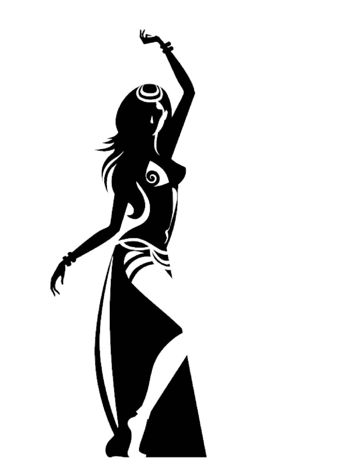 Восточный танец силуэт