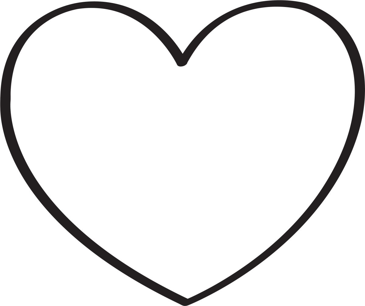 Трафарет сердечко для вырезания