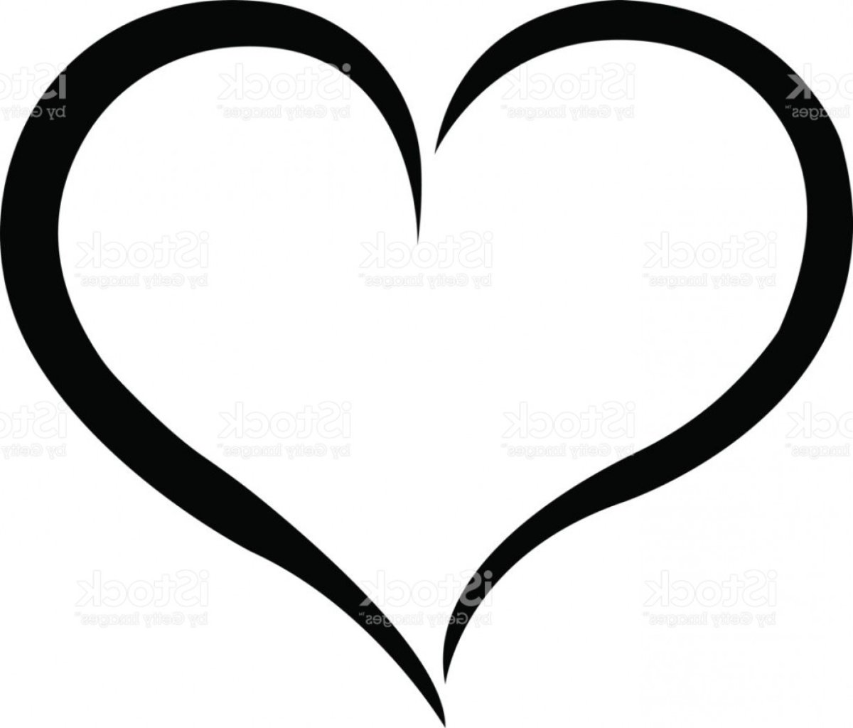 Сердечко контур