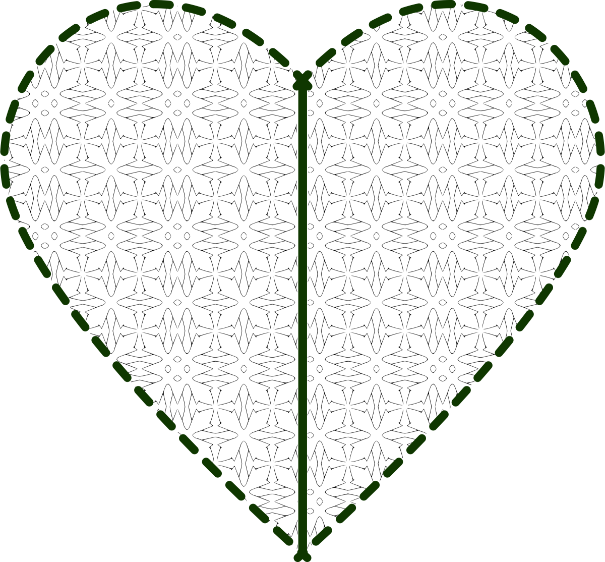 Сердце орнамент