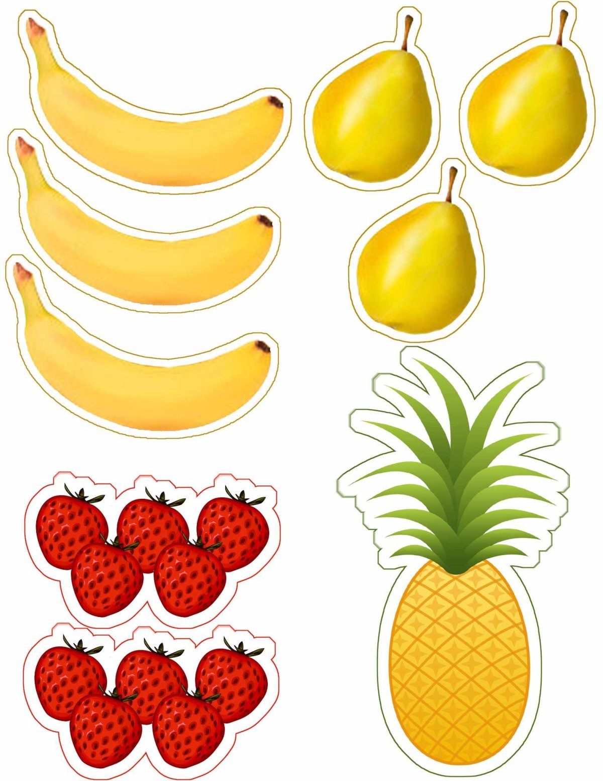 Трафарет вазы для фруктов