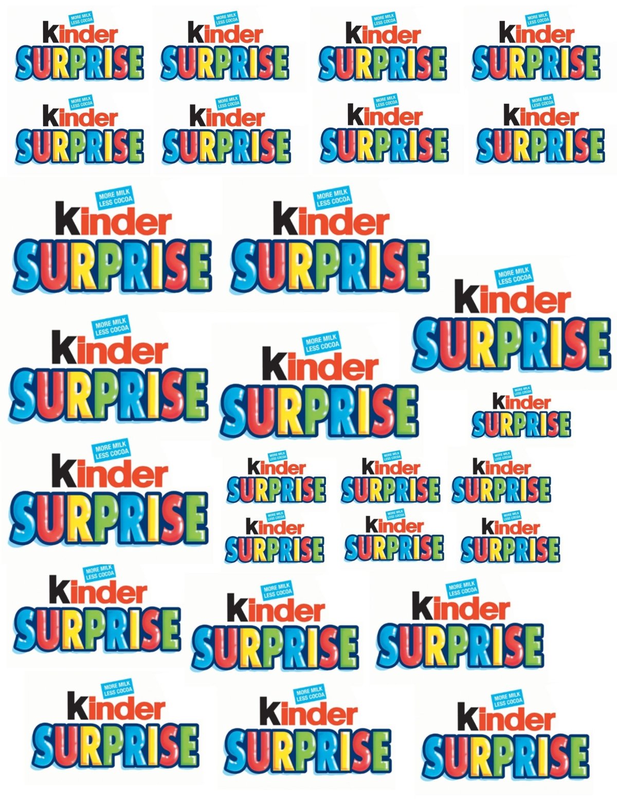 Киндер сюрприз этикетка