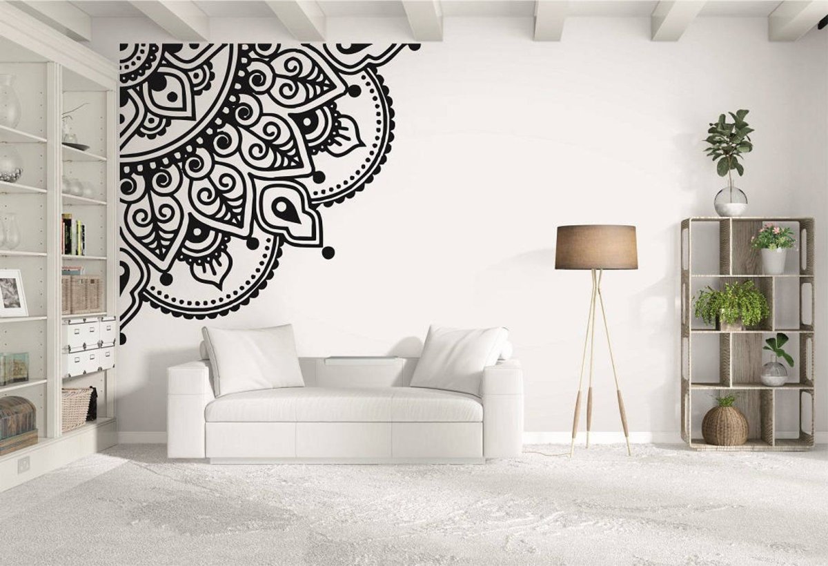 Узор Мандала на стене