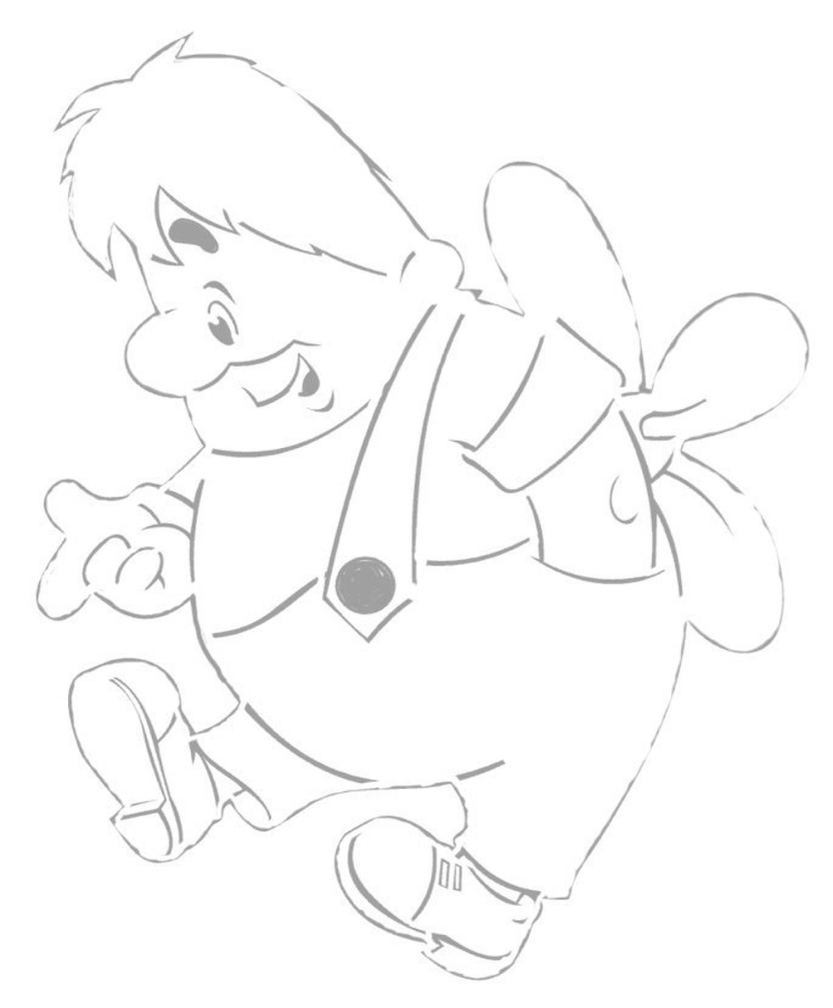 Сказочные герои в окне