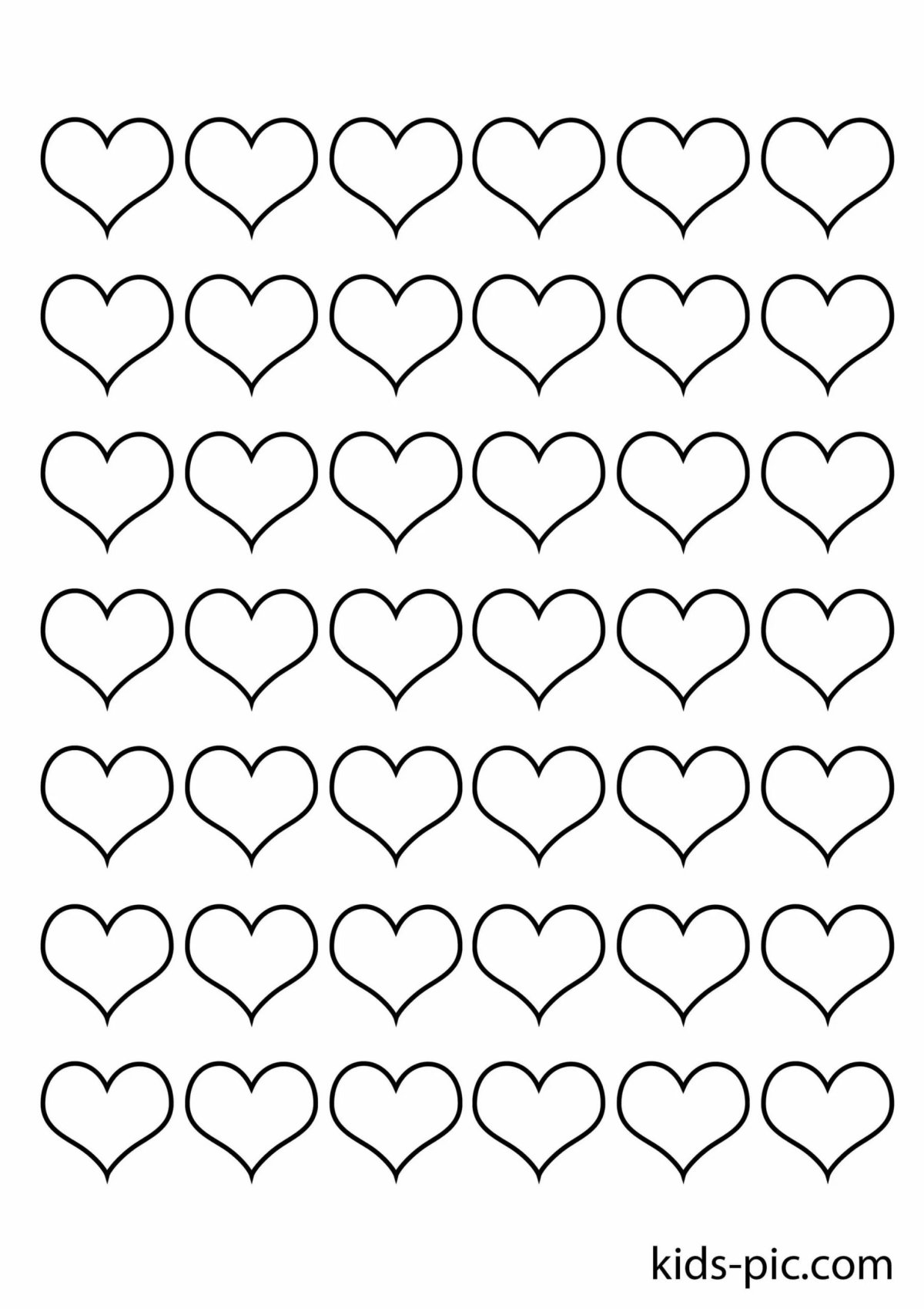 Трафарет сердечко для вырезания