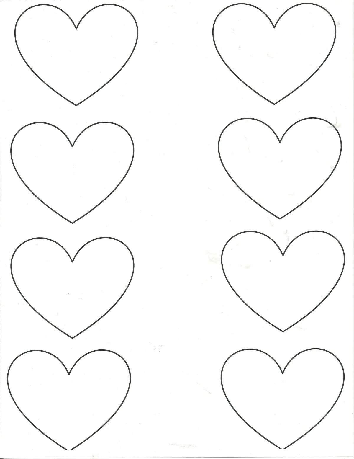 Сердечко шаблон