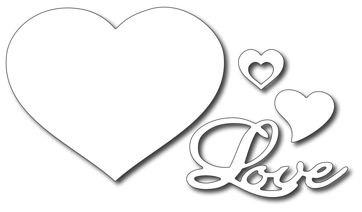 Трафарет люблю