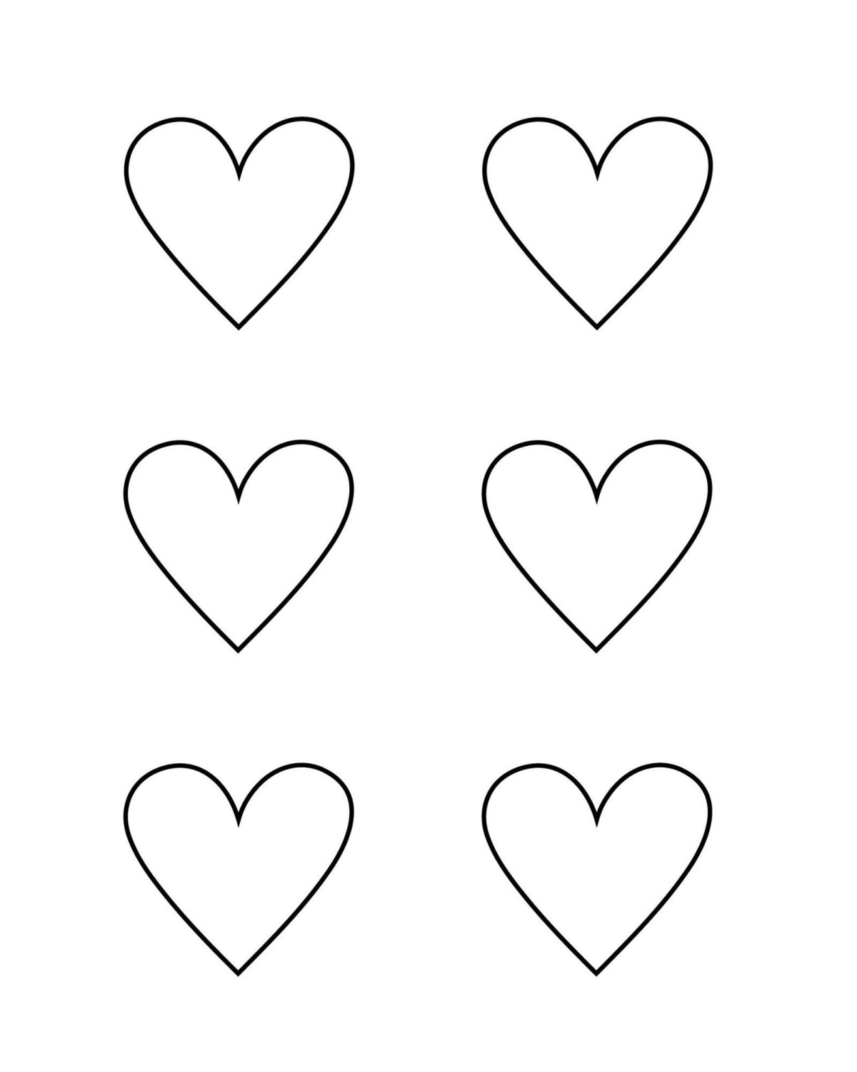 Двойное сердечко шаблон