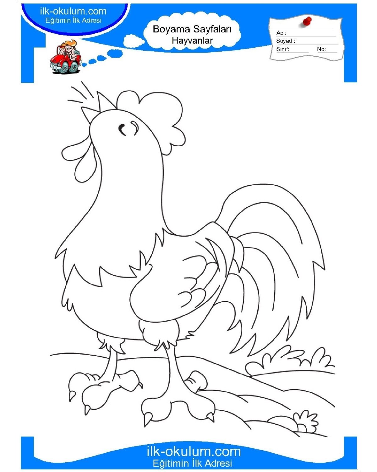 Маска петушка раскраска