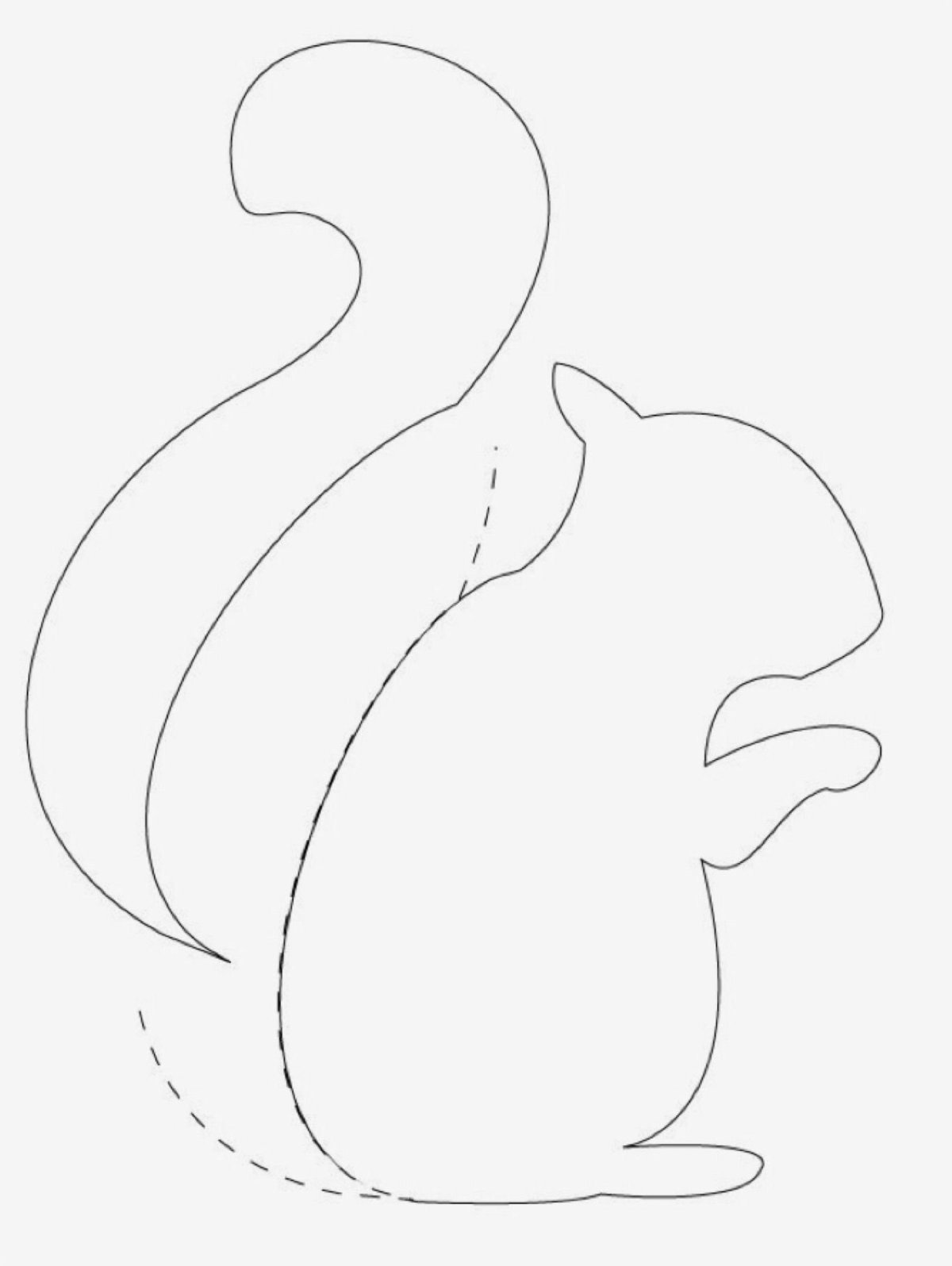 Белка трафарет для вырезания