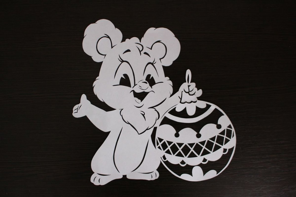 Вытынанки Медвежонок