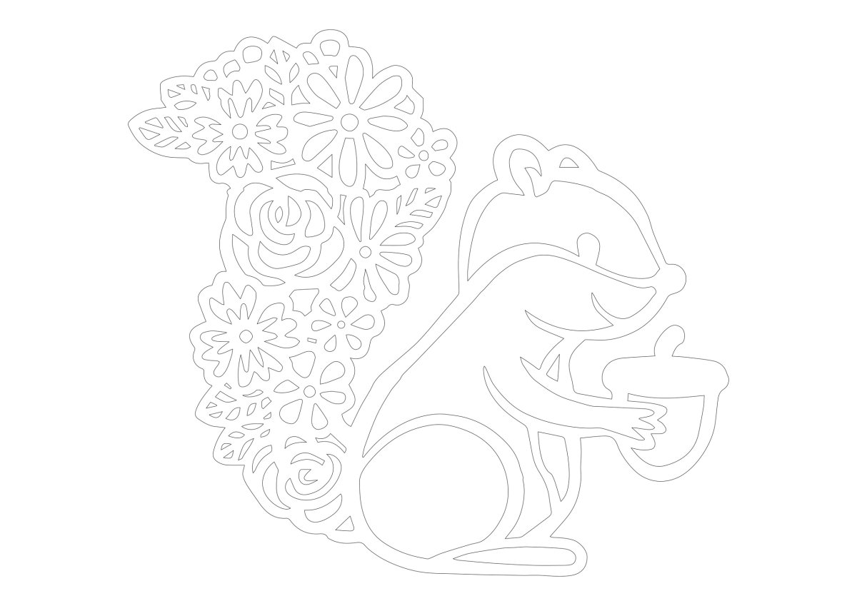 Белочка для теневого театра