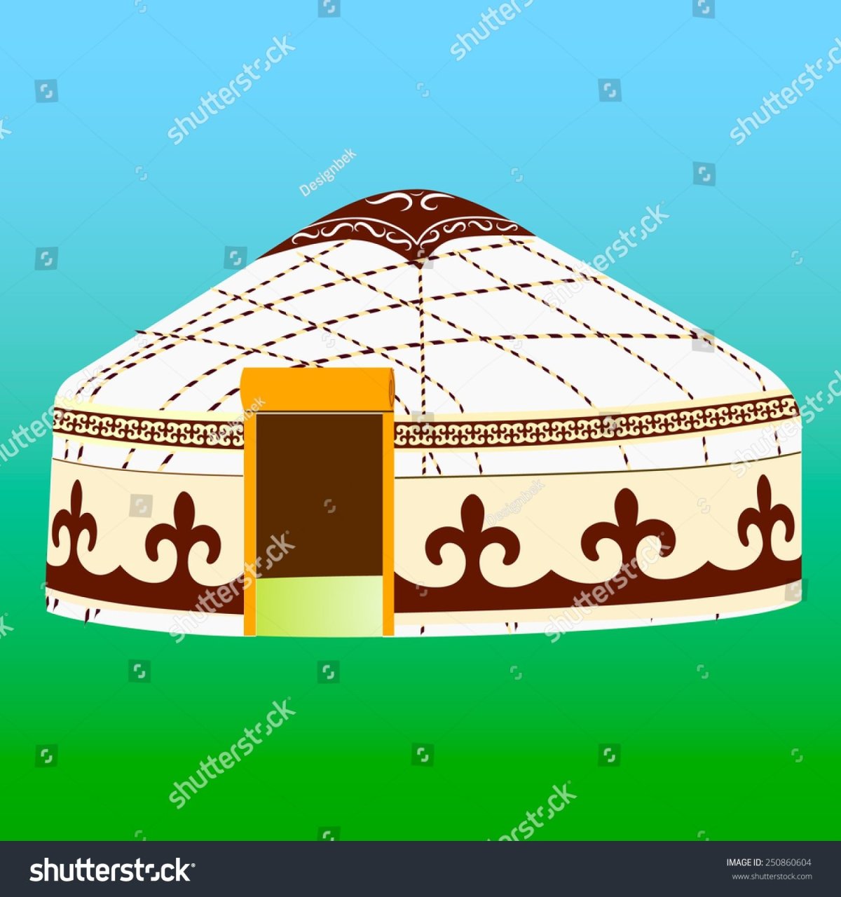 Юрта Башкирская вектор