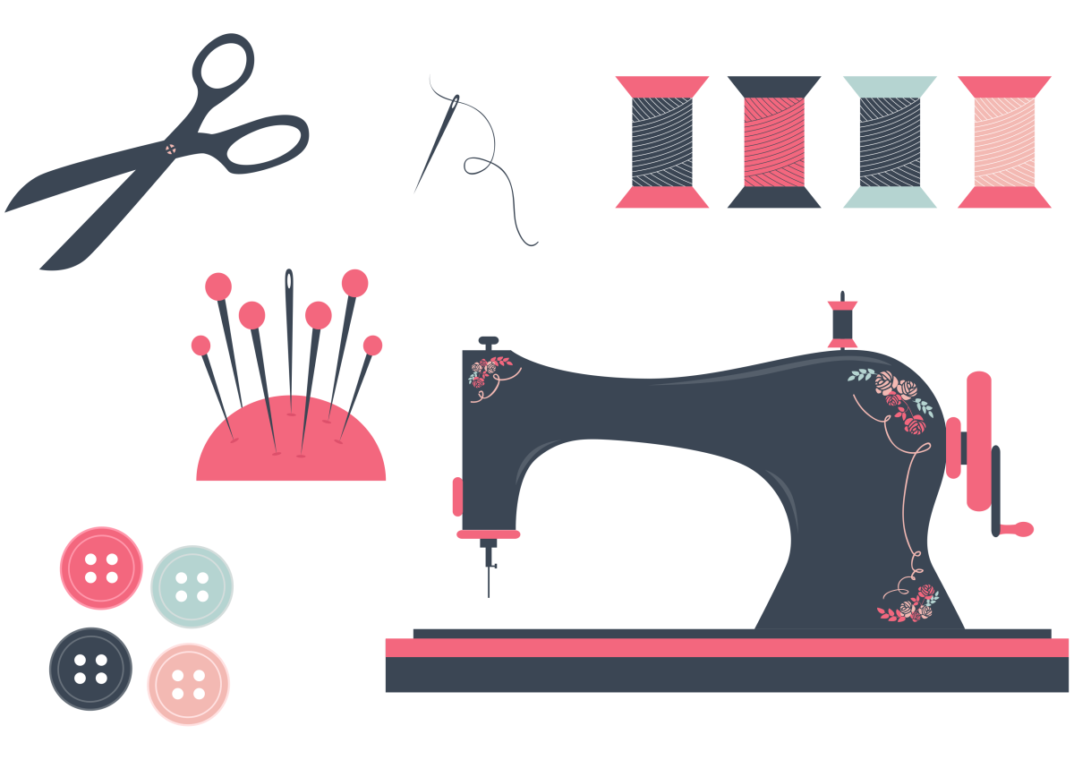 Швейная машинка вектор